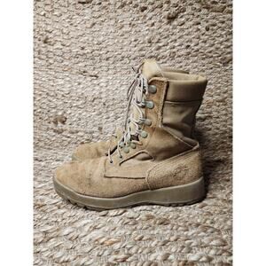 McRae USMC Combat Boots Hot Weather Vibram Men Size 7R Tan US Marines Military